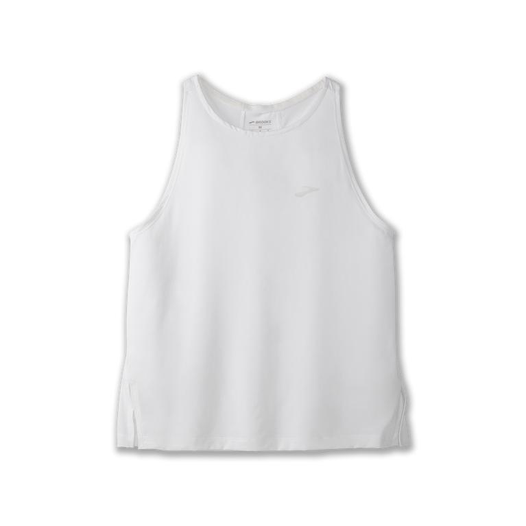 Brooks Women's Sprint Free Breathable Running Tank Top - White (YFCU78201)